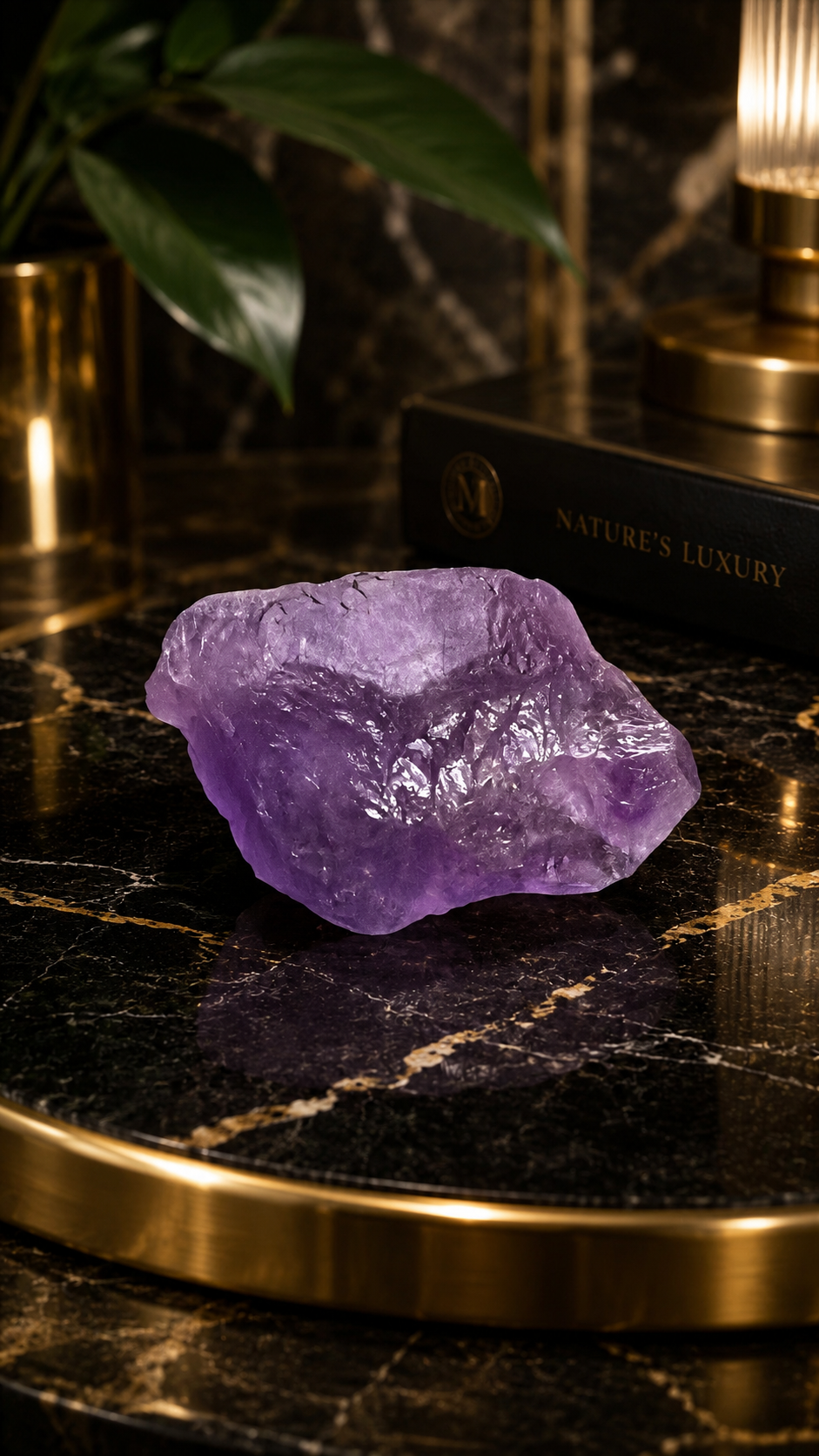 Natural Raw Amethyst Crystal Stone for Healing & Home Décor 48 Gram