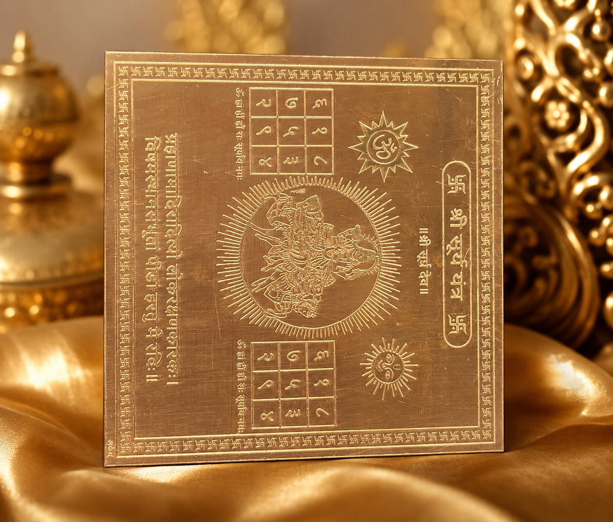 Premium Copper Surya Yantra | Shri Surya Yantra for goverment job , property , and success