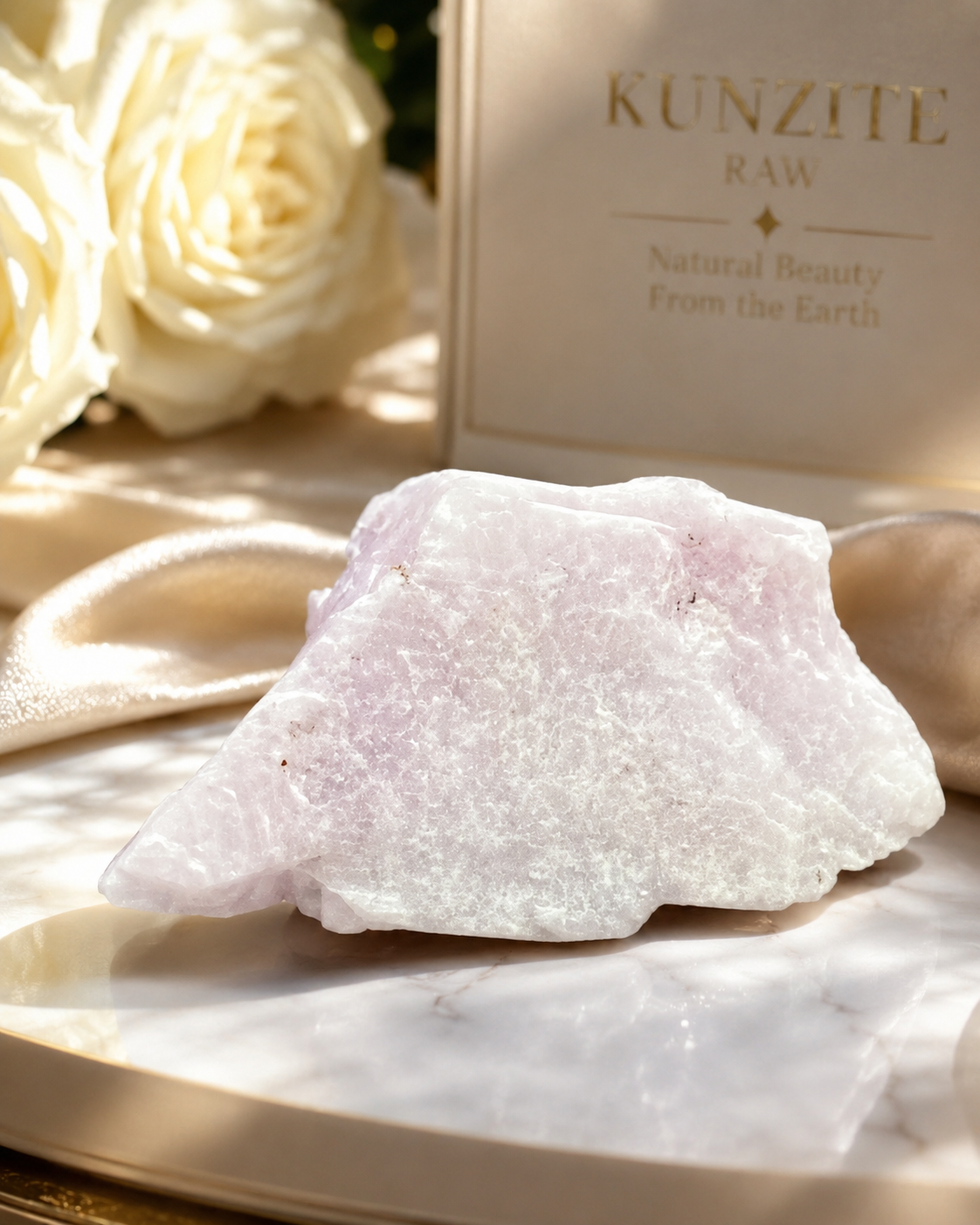 Natural Pink Kunzite Raw Stone – Premium Healing Crystal for Love & Emotional Balance 30 Gram
