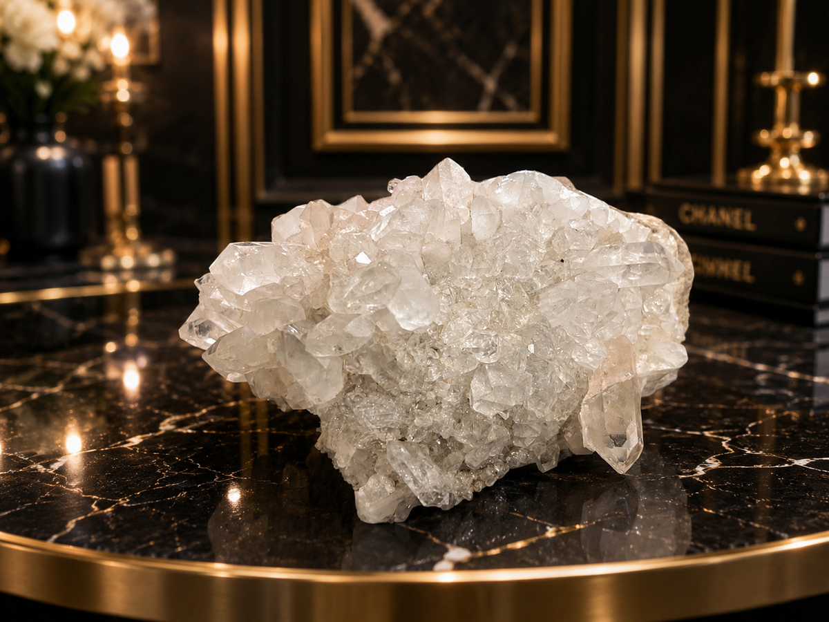 Himalayan Clear Quartz Crystal Cluster – Natural Energy Amplifier & Master Healer 2780 Gram