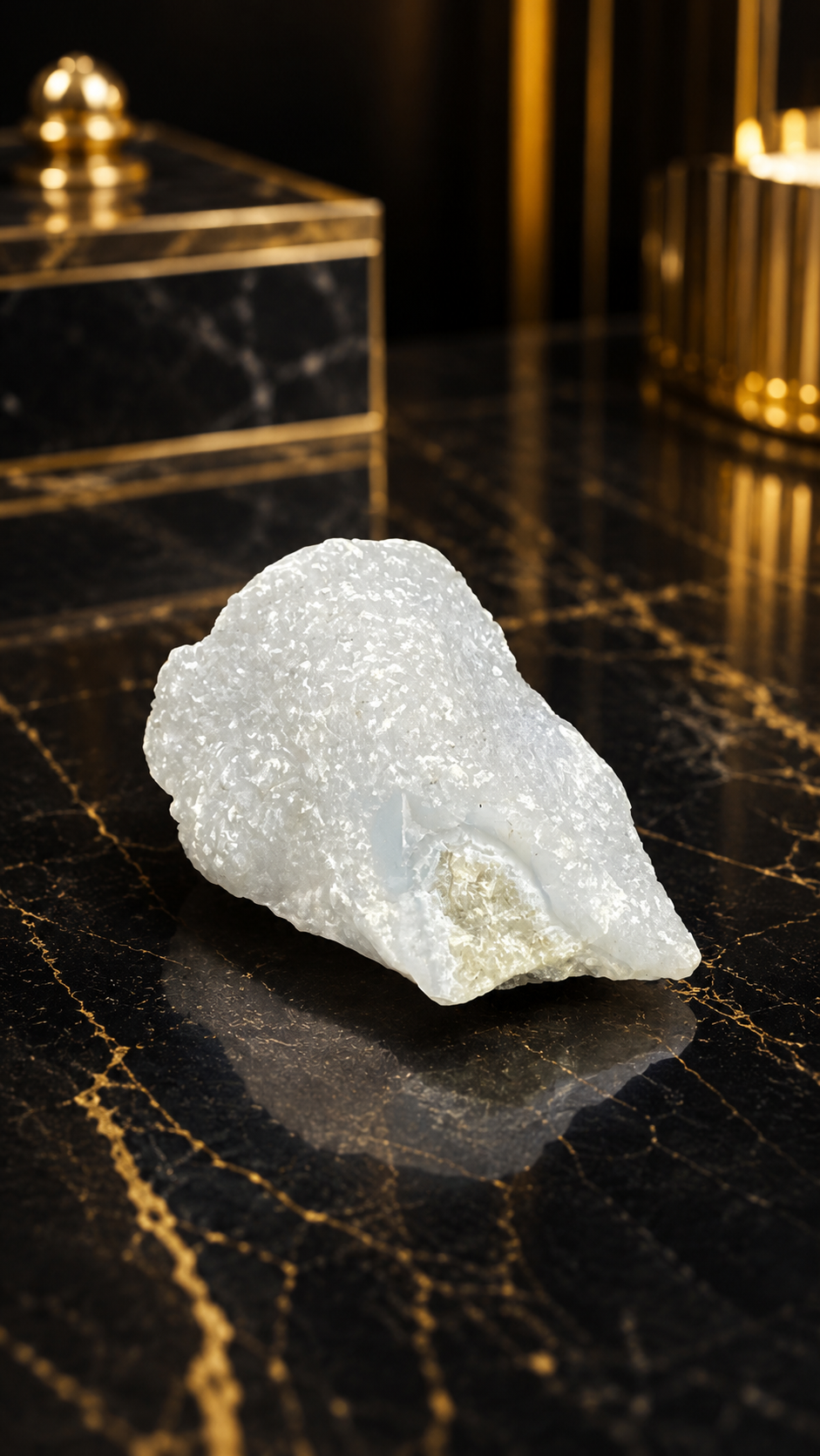 Blue Lace Agate Rough Crystal – Calm Mind, Better Communication & Peace 143 Gram
