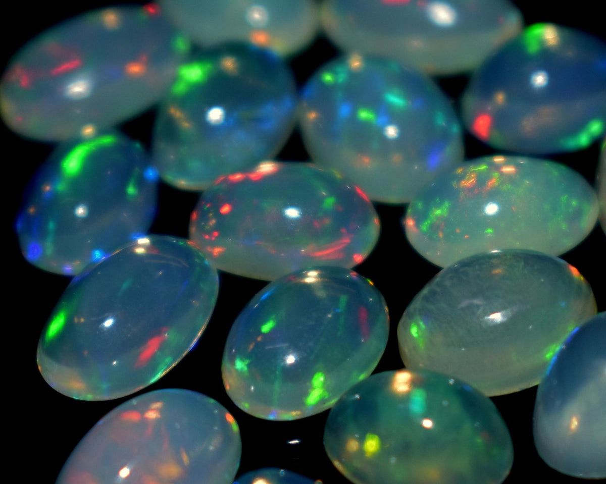 AAA+ Grade Cabochon, Flat Back Oval Cabochon, Fire Opal Cabochon Gemstone, 1000 Carat, Mix Size Opal, For Jewelry Making, Gift For Her,