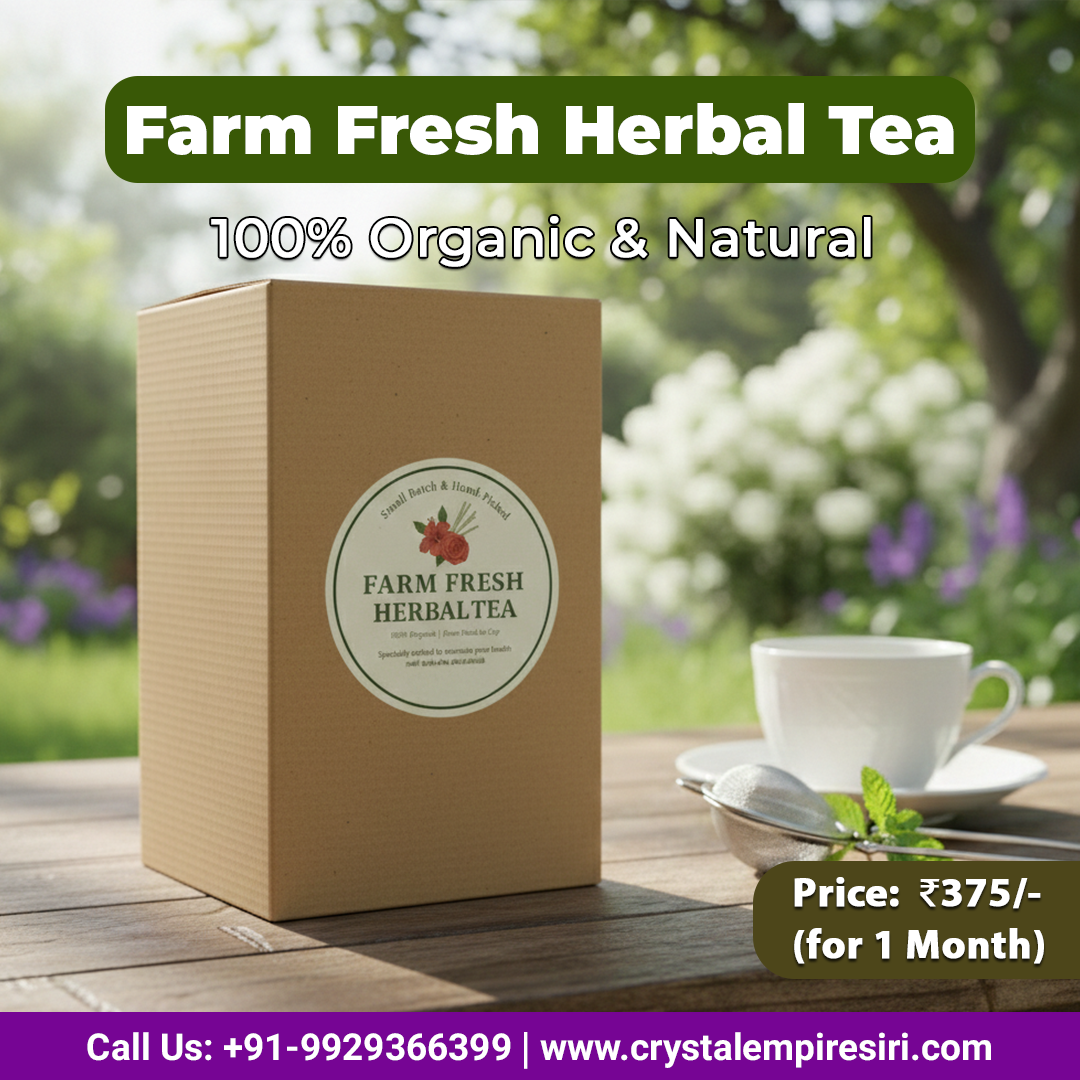 ๐ฟ Farm Fresh Herbal Tea โ Hibiscus, Lemongrass & Rose Petals (for 1 month)
