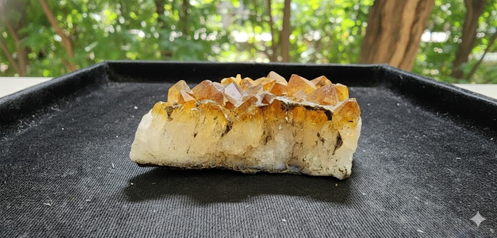 Natural Citrine Cluster – 130 Grams | Genuine Citrine Gemstone