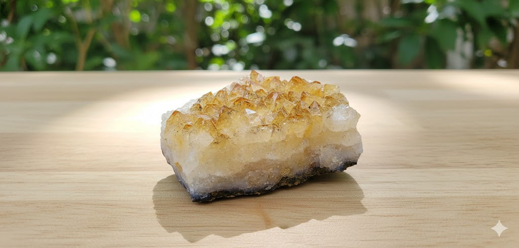 Natural Citrine Cluster – 187 Grams | Genuine Citrine Gemstone