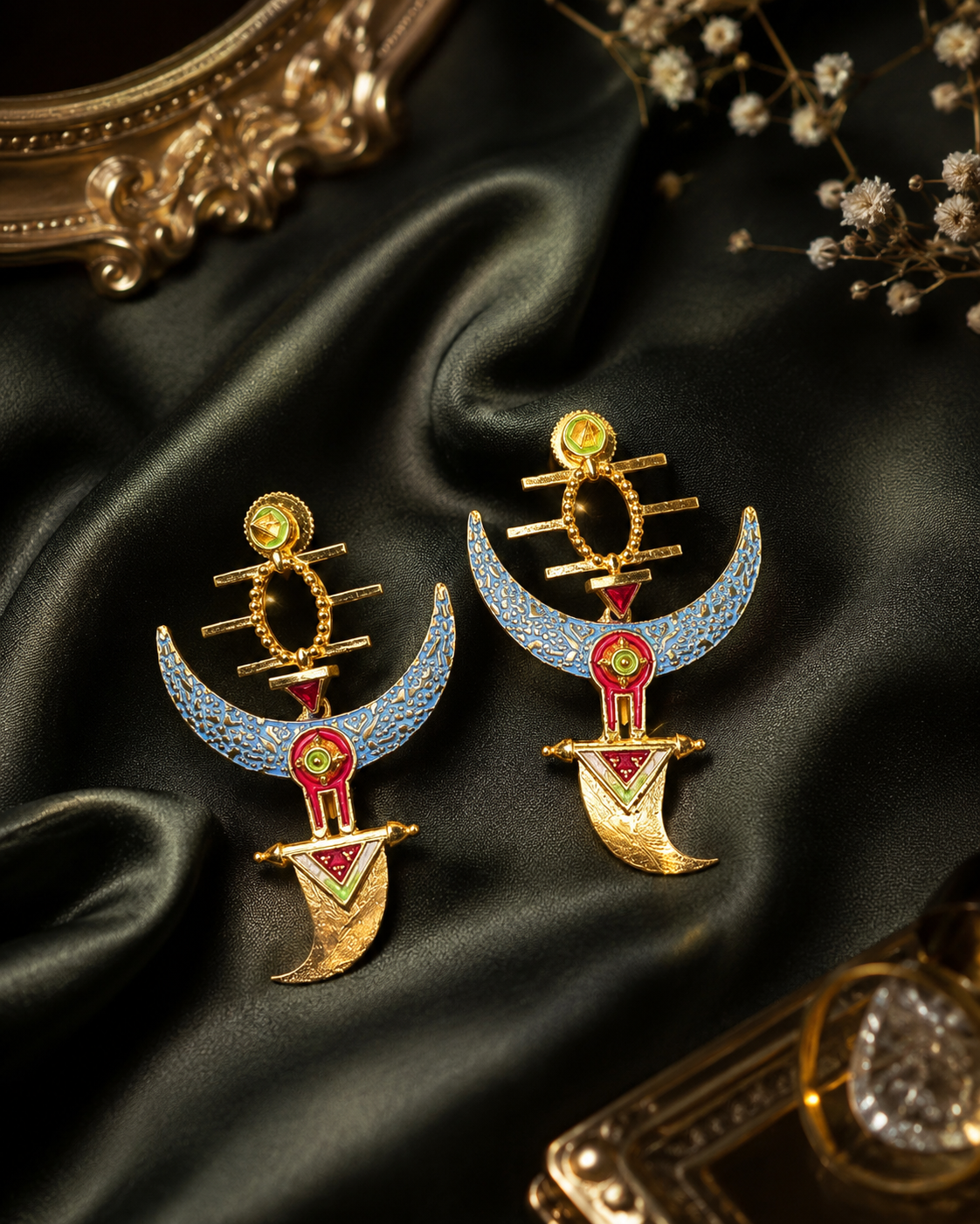 Fancy Designer Ear Hanging Earrings for Women | Statement Jewelry (BR150)