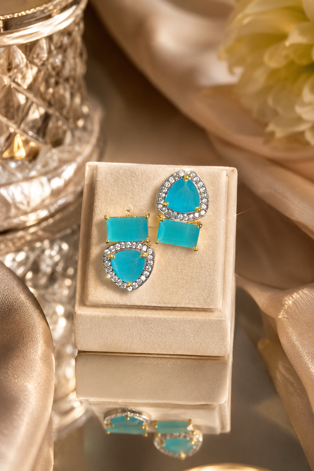 Fancy Designer Ear Studs for Women | Elegant Fashion Jewelry (BR120)