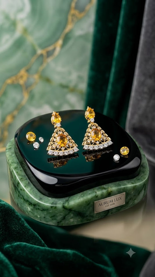 Luxury Gold-Tone Designer Jhumka Earrings for Women | Party Wear (BR250)
