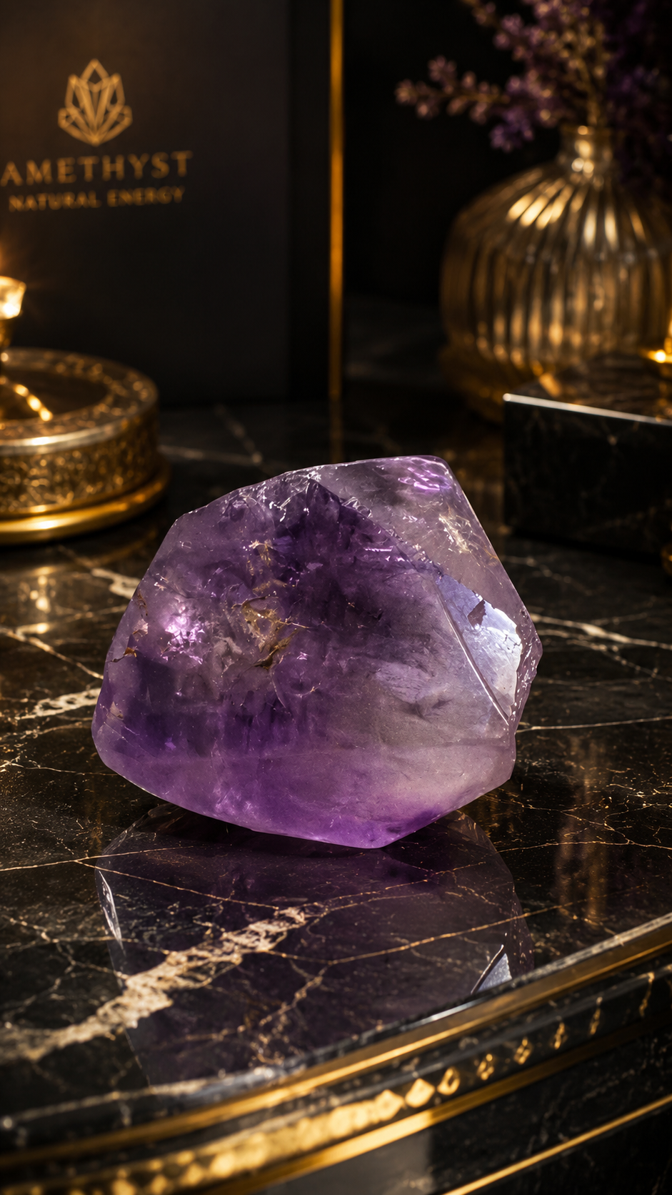 Natural Amethyst Crystal 267 Gram – Premium Healing Stone Decor