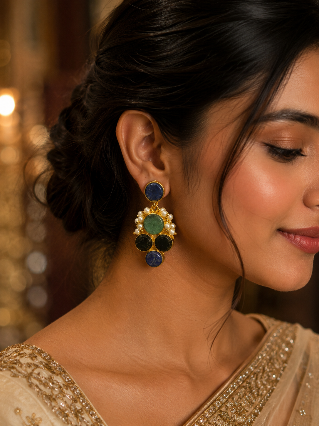 Luxury Statement Earrings | Premium Designer Fashion Jewellery (BR300)