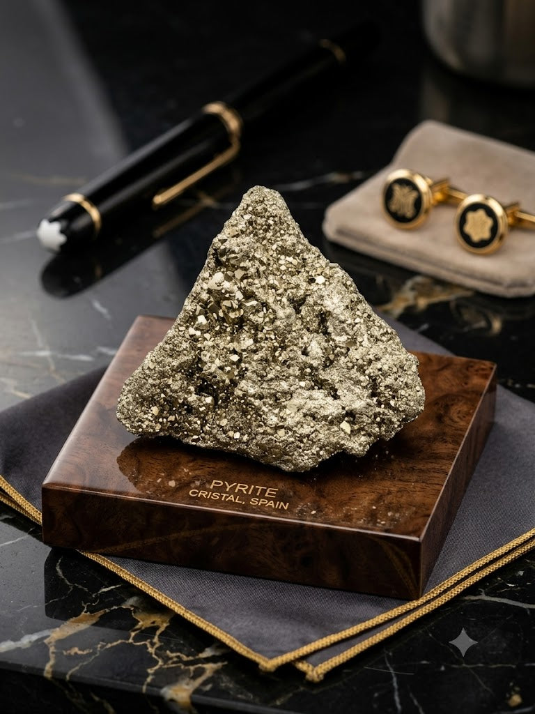 Natural Pyrite Cluster for Wealth, Success & Positive Energy Decor 120 Gram
