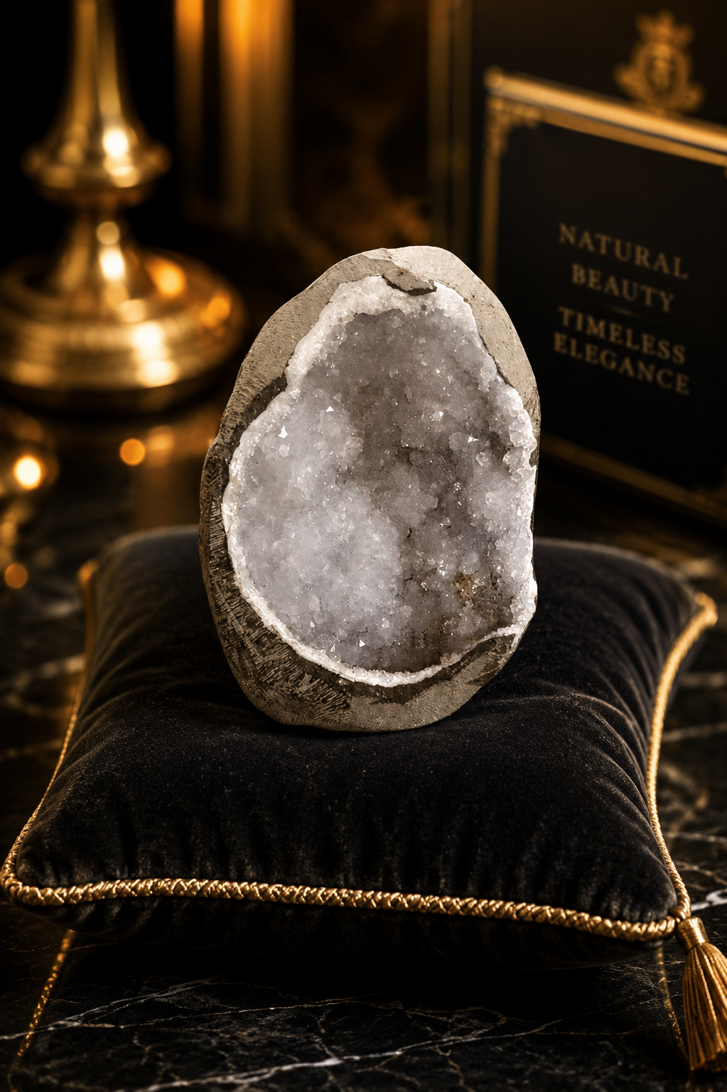 Pineapple Amethyst Cluster 480 Gram – Natural Luxury Crystal Décor & Healing Stone