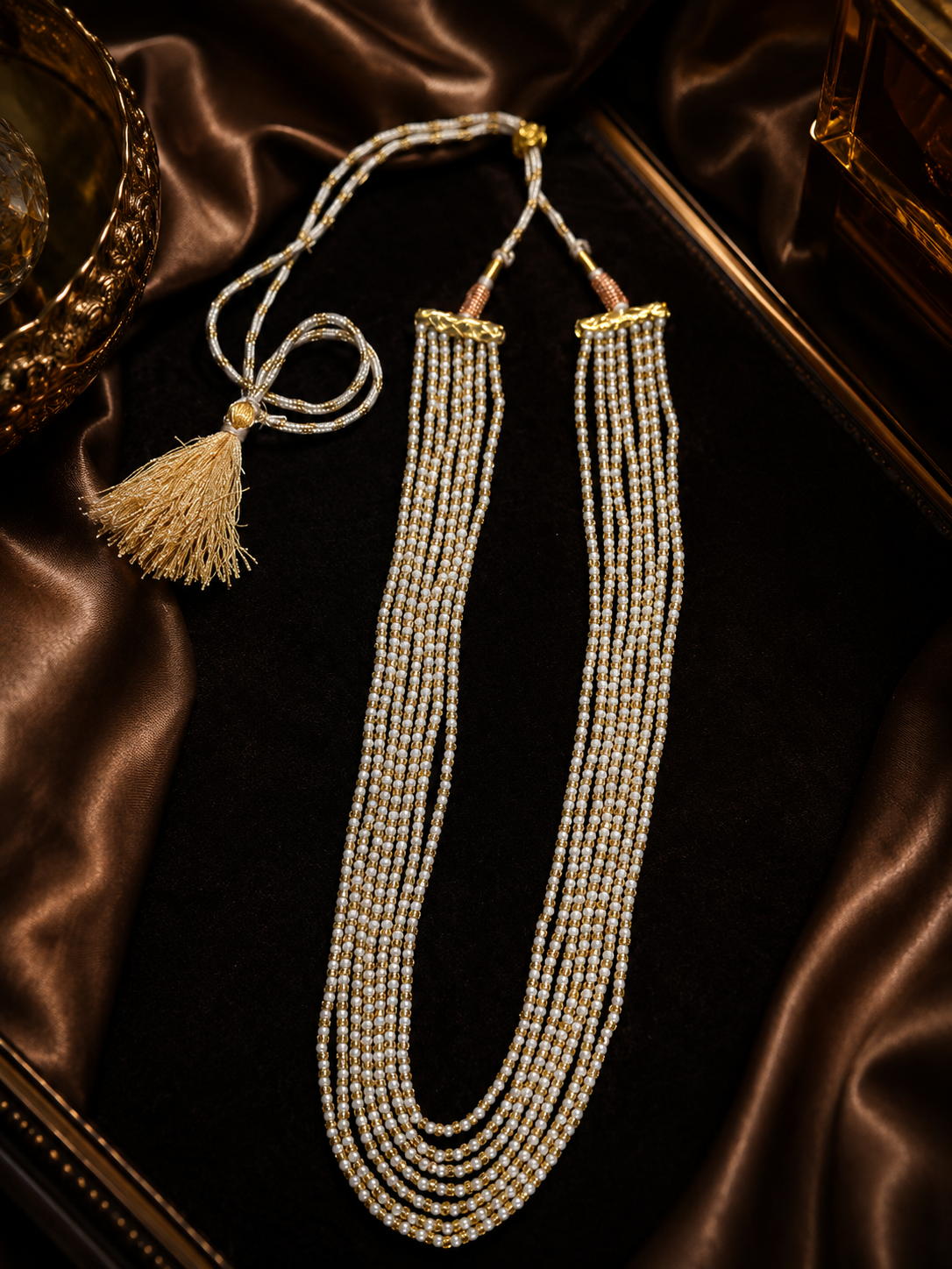 Luxury Multi Strand CZ Necklace | Premium Cubic Zirconia Jewelry