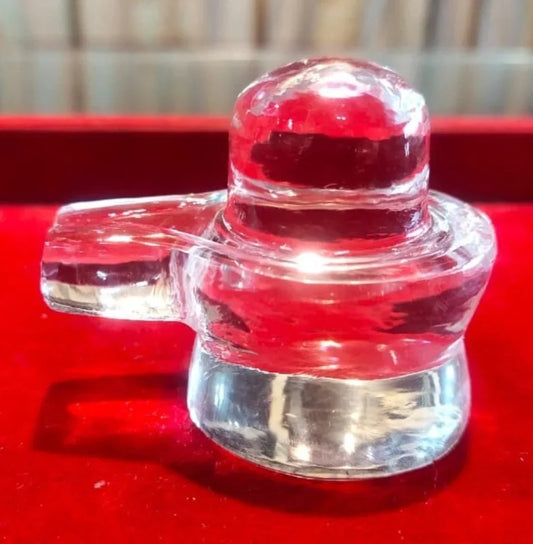 "Crystal Shivling for Puja & Meditation – Spiritual Awakening" {Weight-20.40 Gram}