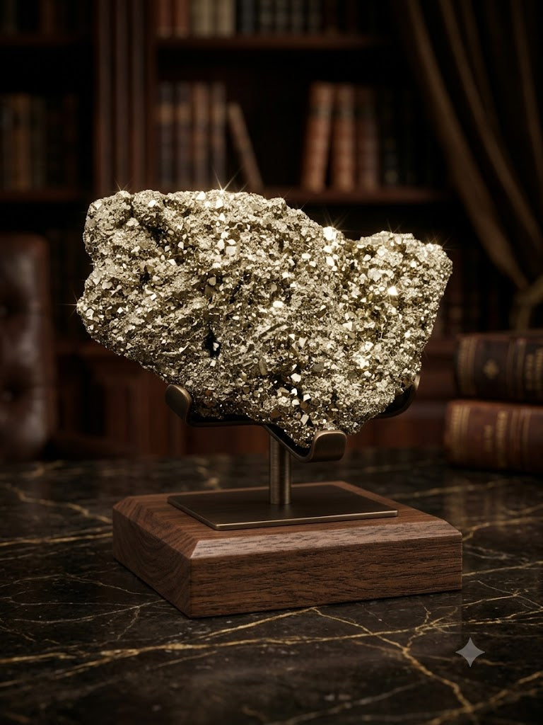 Natural Golden Pyrite Cluster for Wealth & Positive Energy 250 Gram