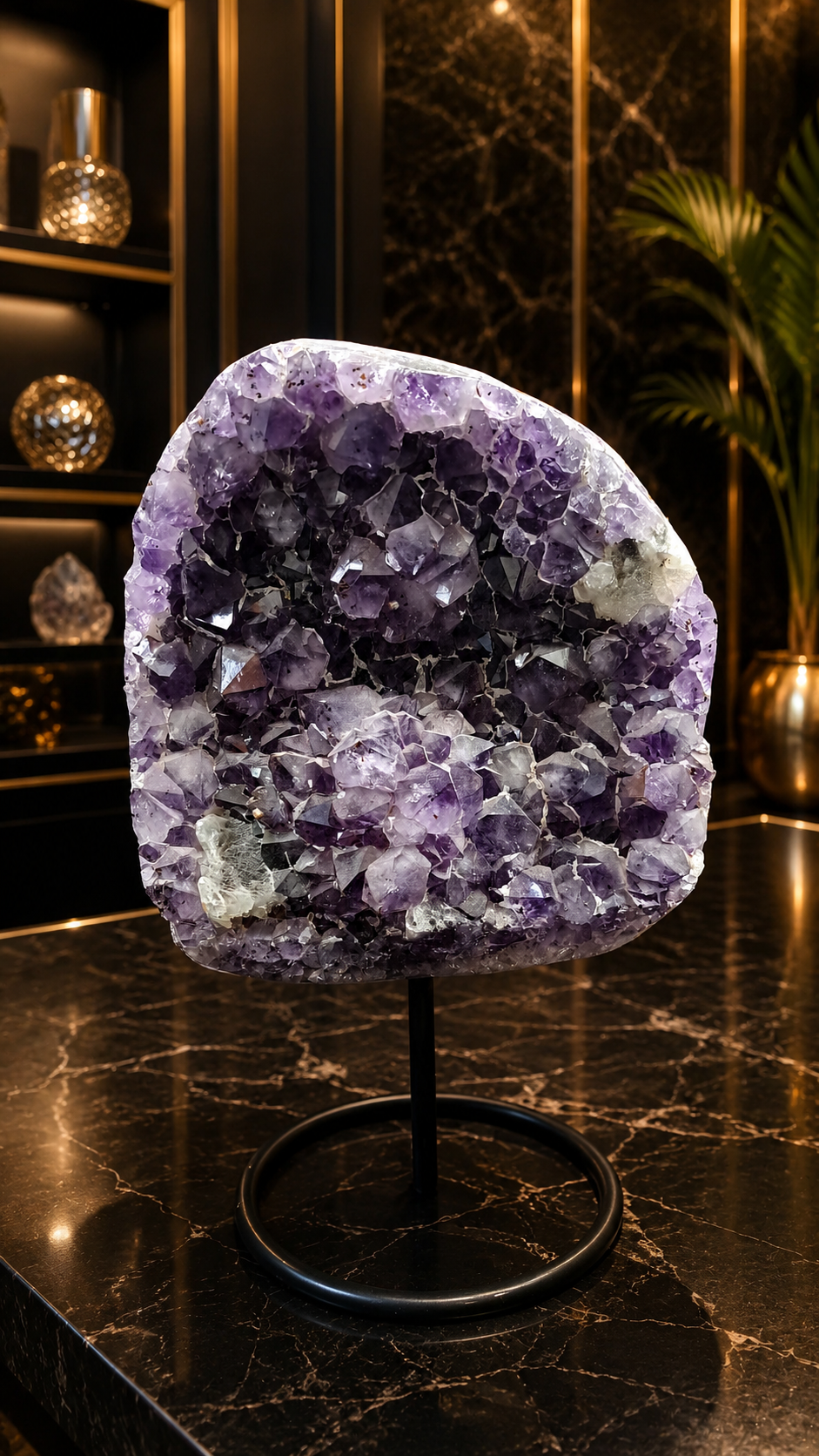 Natural Amethyst Crystal Cluster for Peace, Healing & Positive Energy