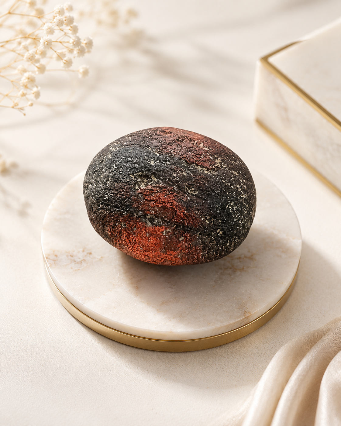 Natural Chintamani Stone for Prosperity, Wisdom & Positive Energy 58 Gram