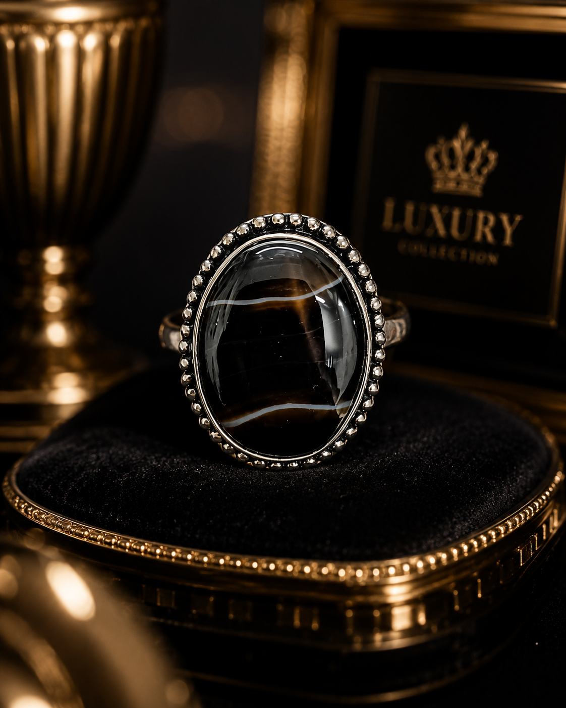 Natural Sulemani Hakik Ring for Protection, Strength & Positive Energy