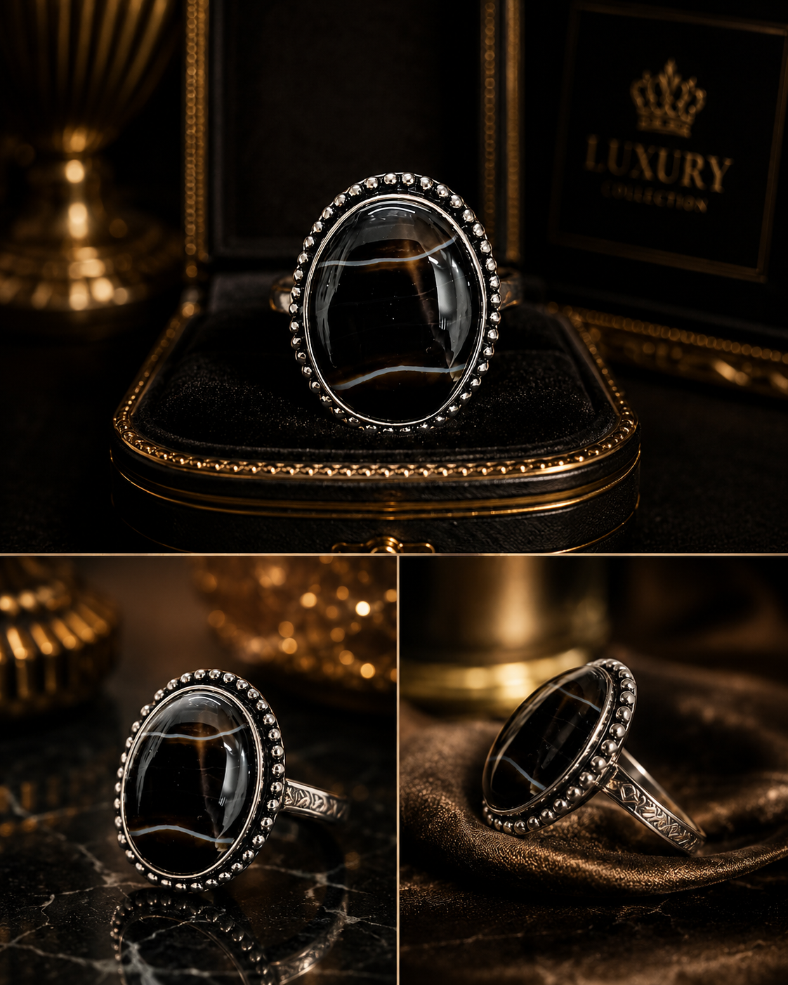 Natural Sulemani Hakik Ring for Protection, Strength & Positive Energy