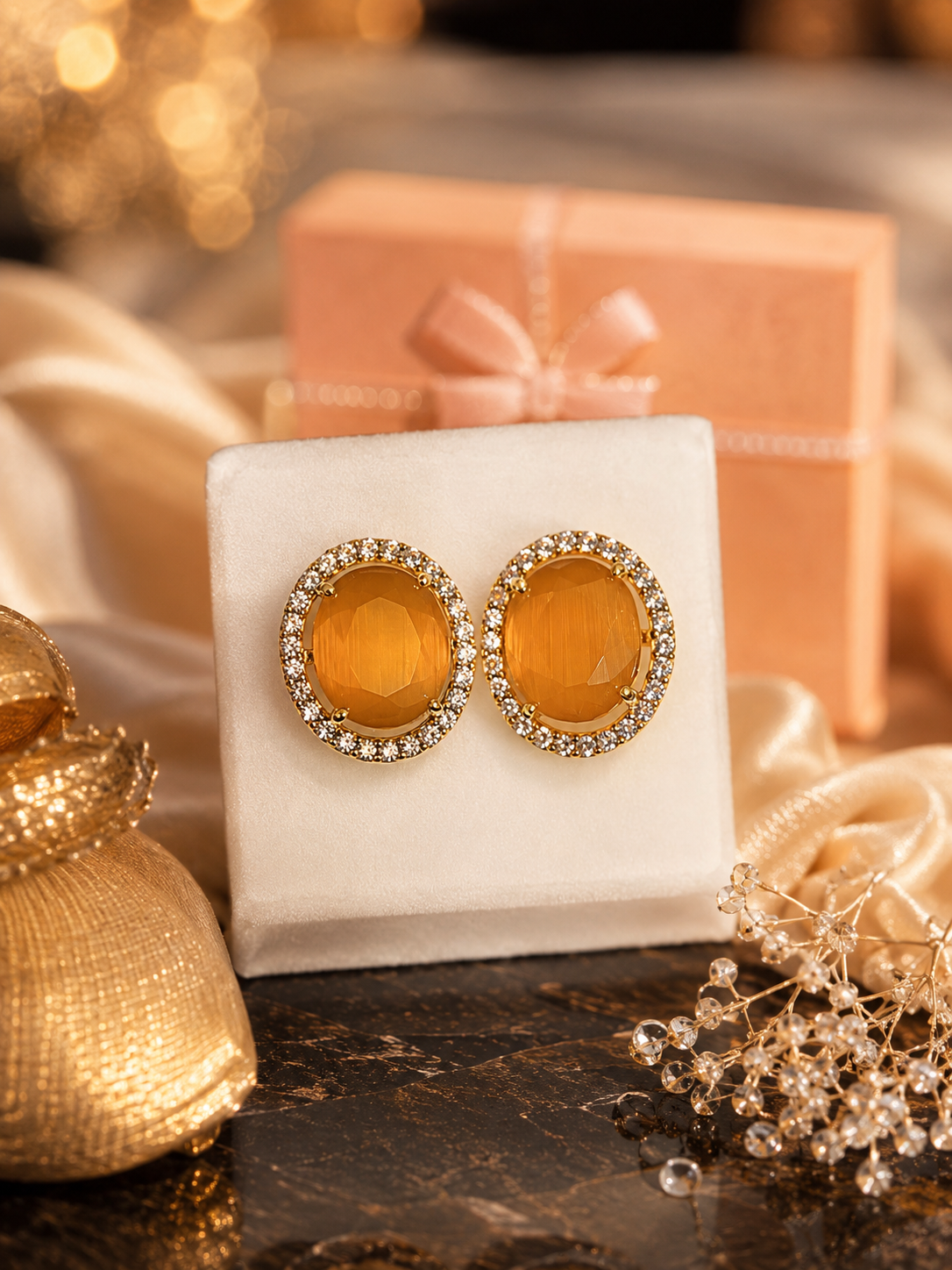 Fancy Designer Ear Studs for Women | Elegant Daily Wear Earrings (BR120)