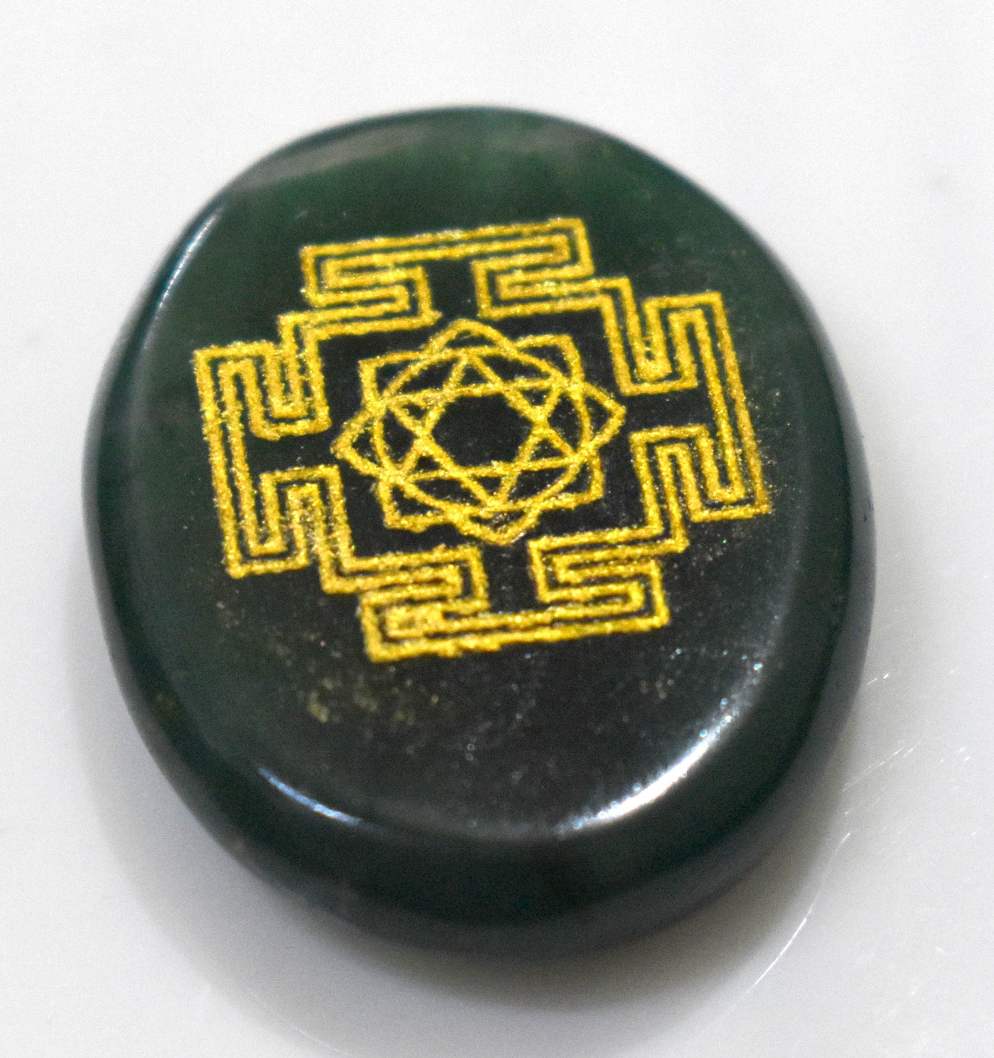 Laxmi Ji Green Jade Zibu Coin – Abundance & Wealth Attracting Crystal