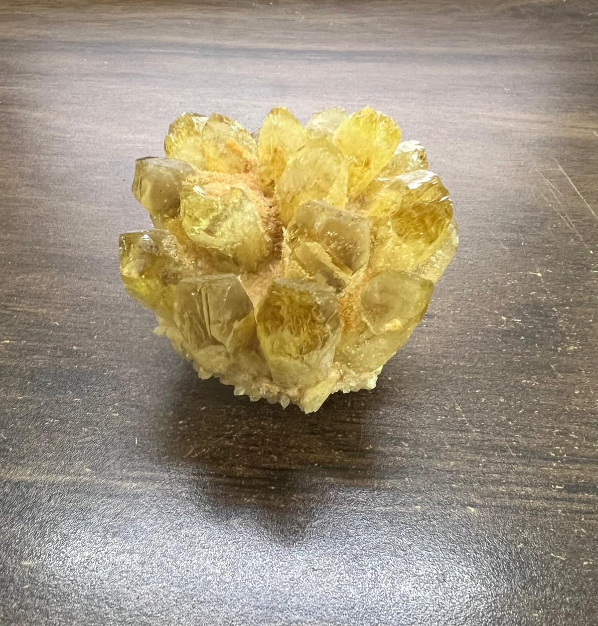 Premium Natural Citrine Crystal Cluster for Wealth and Positivity 250 Gram