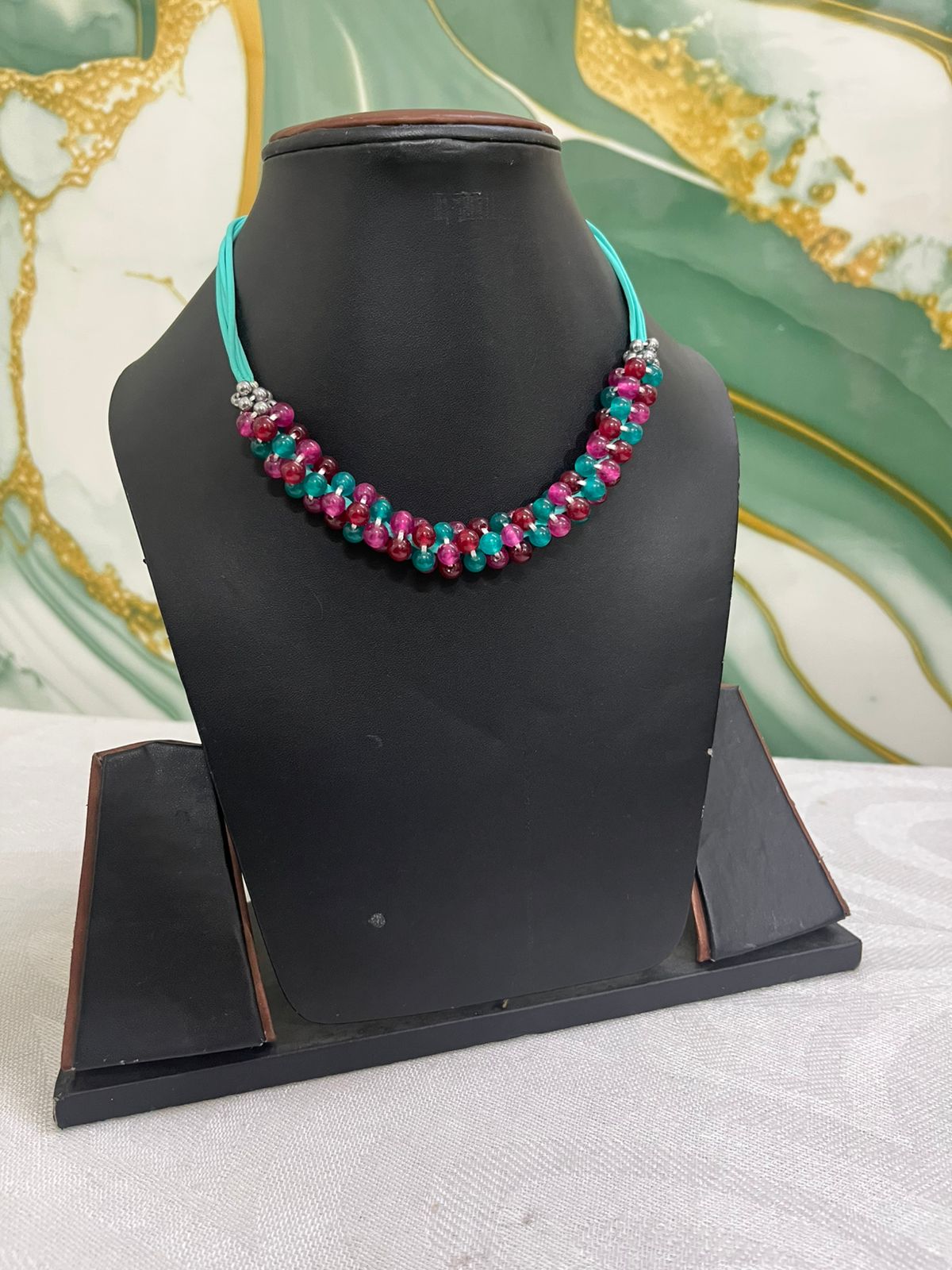 Fancy Beads Necklace | Handmade Traditional Beaded Jewelry