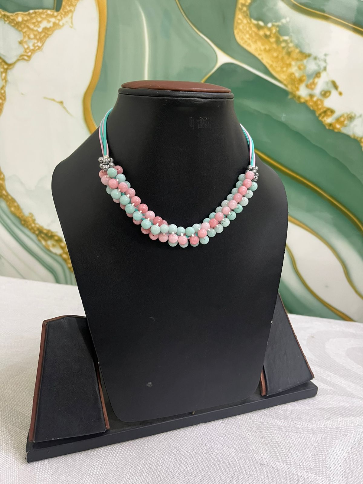 Pastel Double-Strand Fancy Beads Necklace for Women | Handmade Fashion Jewelry