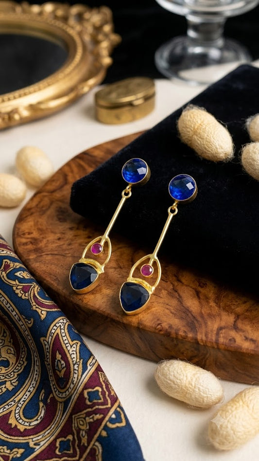 Elegant Designer Dangle Earrings for Women | Luxury Fashion Jewelry (BR150)