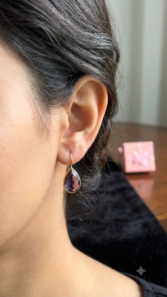 Luxury Teardrop Dangle Earrings for Women | Elegant Jewelry (BR150)
