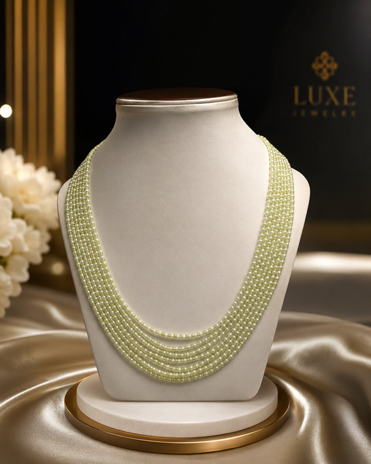 Luxury Multi Layer CZ Pearl Necklace for Women | Party Wear Jewelry