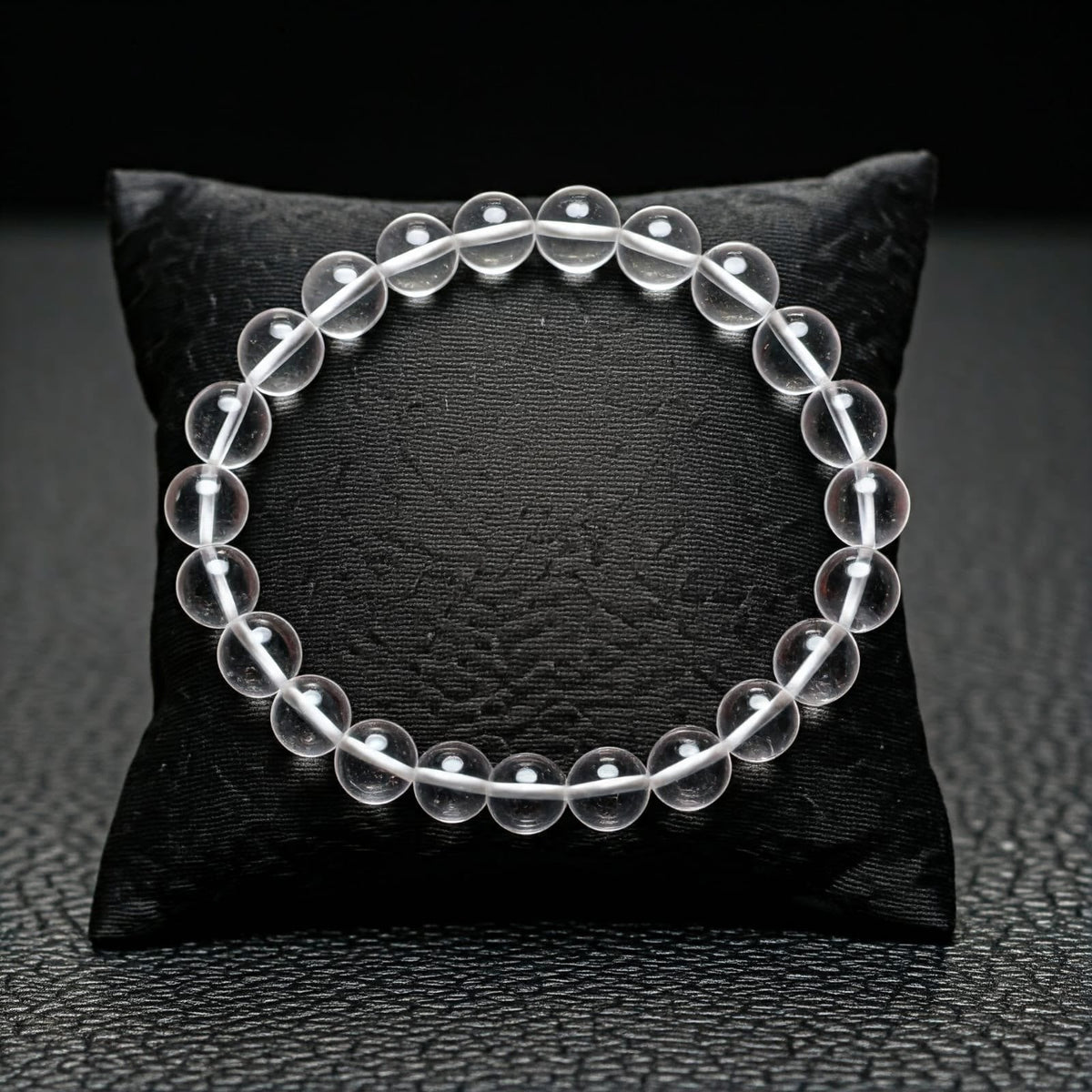 White Crystal Sphatik Bracelet 8 mm