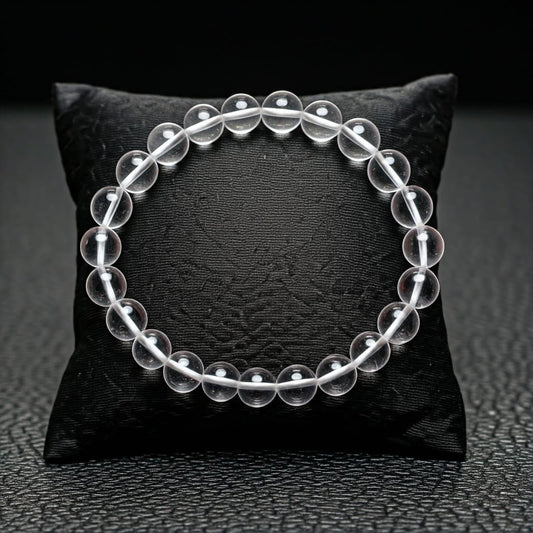 White Crystal Sphatik Bracelet 8 mm