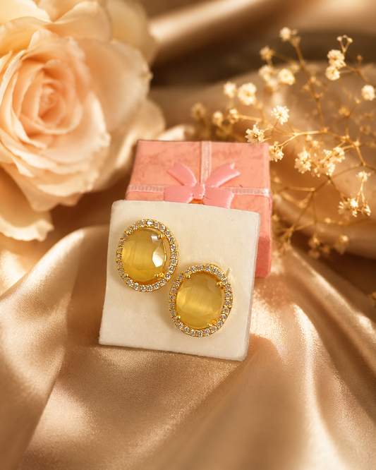 Fancy Designer Ear Studs for Women | Elegant Daily Wear Jewelry (BR120)