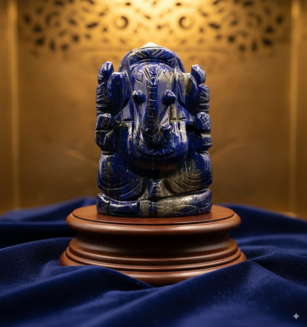 Natural Lapis Lazuli Ganesha