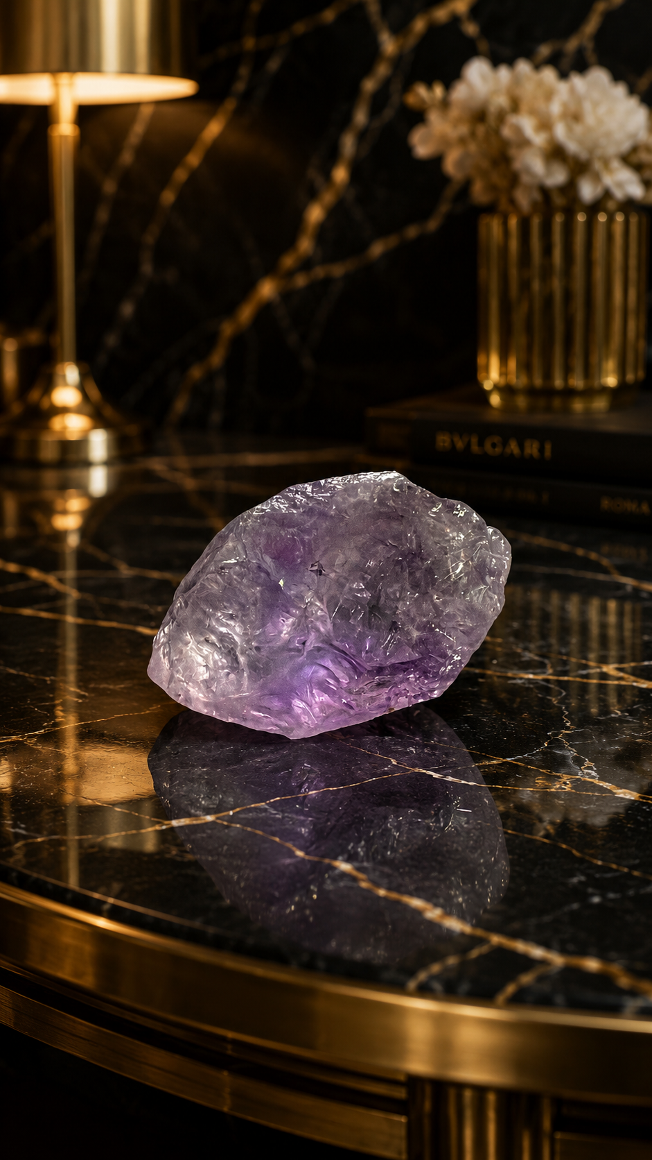 Natural Raw Amethyst Crystal Stone for Healing, Meditation & Decor 56 Gram