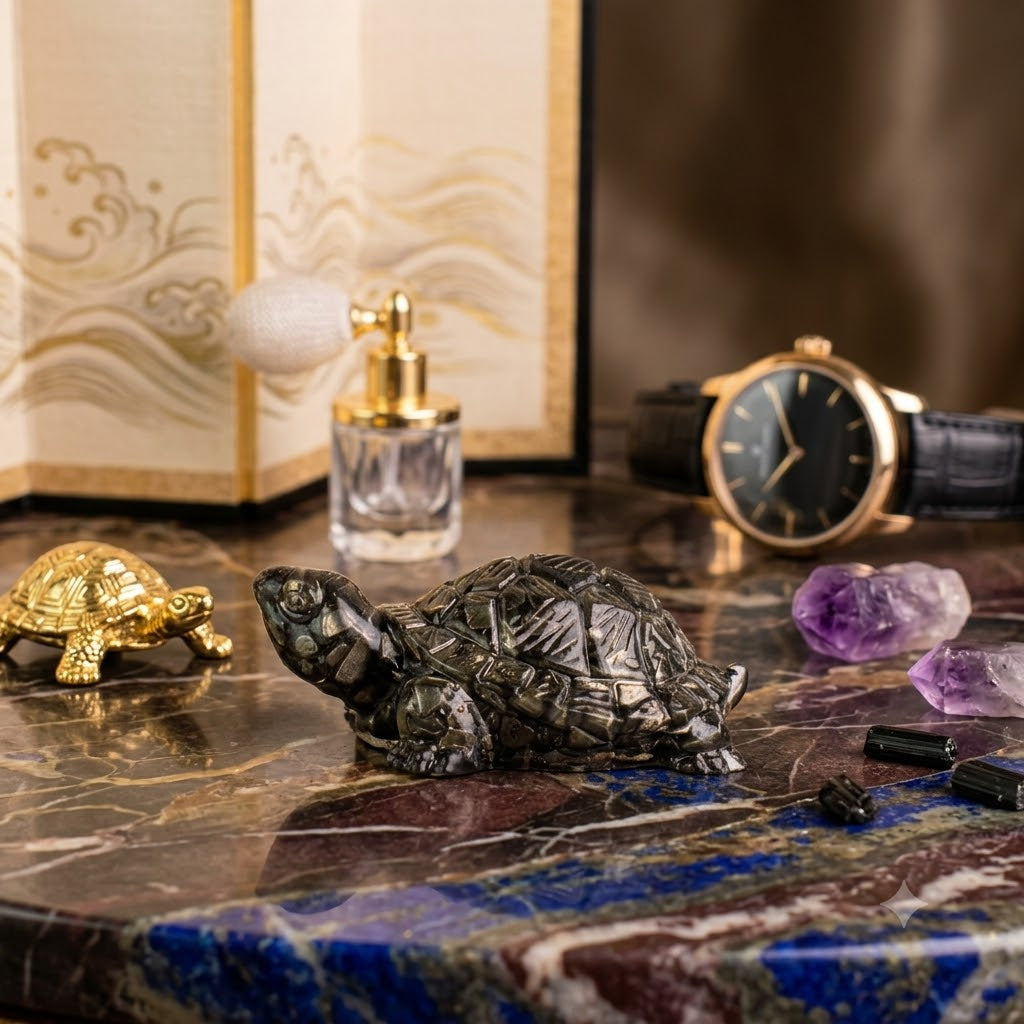 Vastu Pyrite Tortoise (Kachhua) for Wealth, Success & Positive Energy