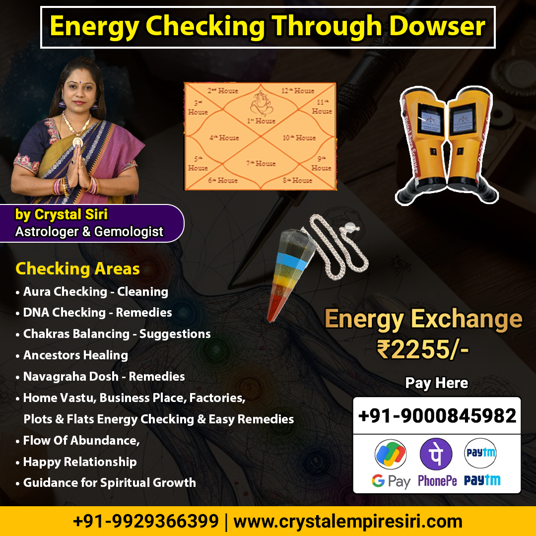 Energy Checking Through Dowser by Crystal Siri