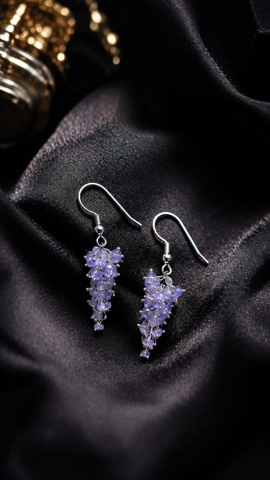 Natural Tanzanite Chips Hanging | Handmade Gemstone Dangle Hanging