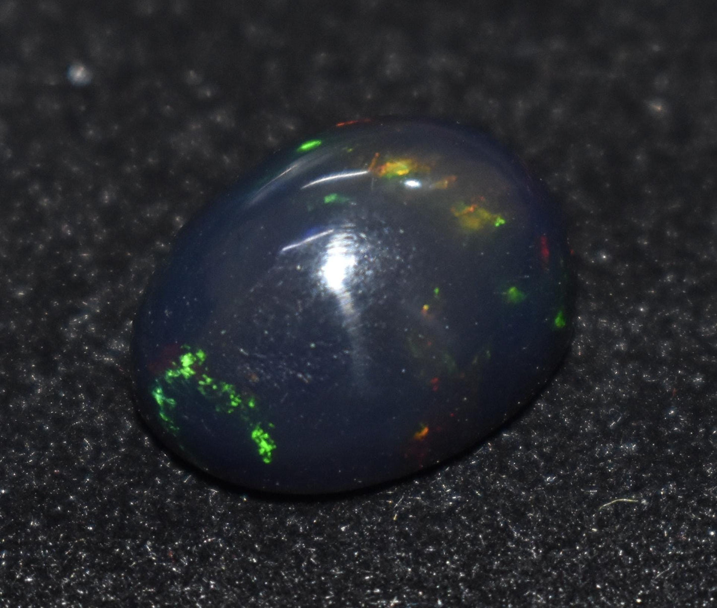 Beautiful  Black Opal, Oval Welo Fire, Cabochon Loose Gemstone, 4.10 Ct, Size-9.5x14.5x5mm, For Jewelry Making, Gift For Her,