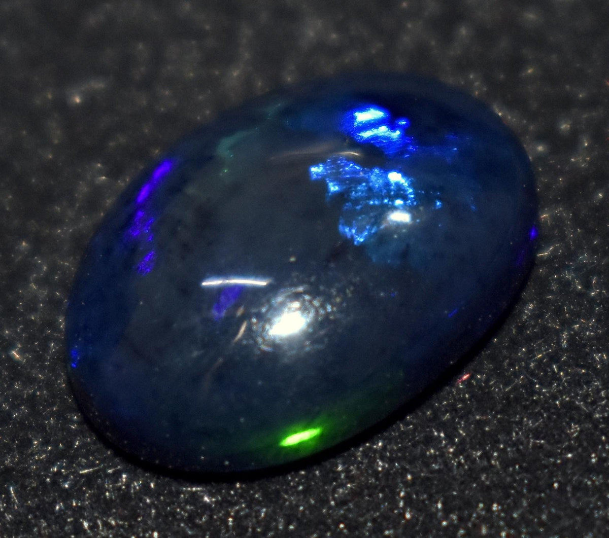 Black Opal, Oval Welo Fire Cabochon Loose Gemstone, 3.55 Carat, Size-11.5X15X5mm, For Jewelry Making, PC-1