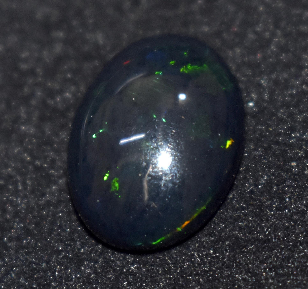 Beautiful Black Opal, Oval Welo Fire, Cabochon Loose Gemstone, 6.60 Ct, Size-13X18X6mm, For Jewelry Making, Gift For Her,