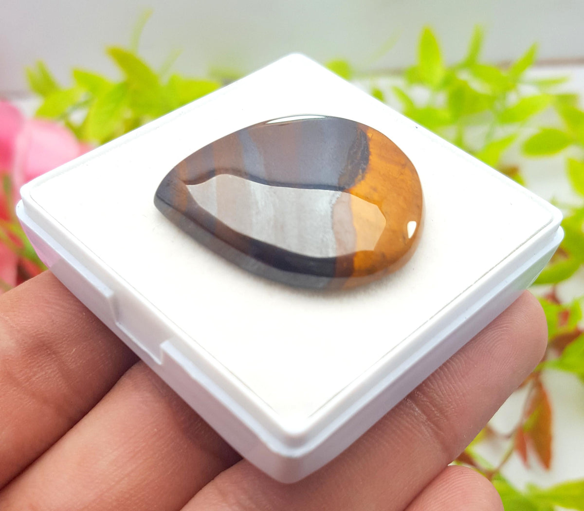 Natural Mookaite Jasper, Pear Cabochon Loose Gemstone, 57.70 Carat, Size-33x29x6mm, Gift For Her, PC-1