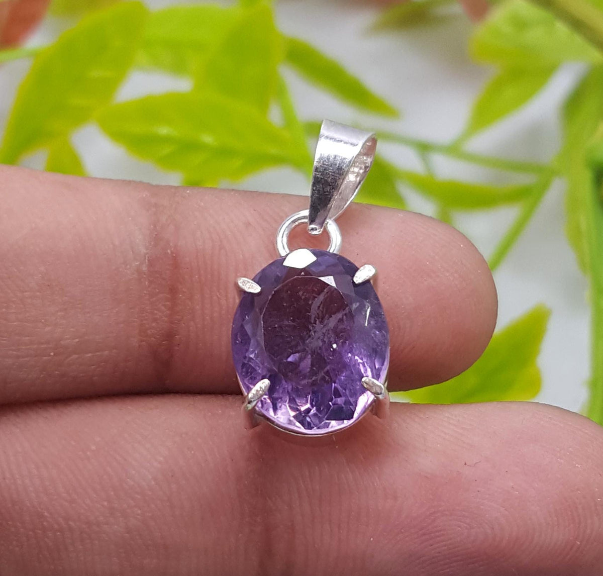 Natural Amethyst Gemstone Pendant, Handmade Pendant, Amethyst Jewelry, Gift For Her,