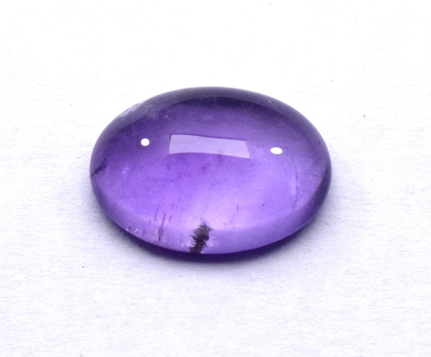 Rare & Natural Purple Amethyst, Oval Cabochon Loose Gemstone, 6.50 Carat, Size-11x15.5x6mm, Gift For Her,