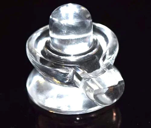 "Natural Crystal Shivling for Puja & Meditation – Spiritual Awakening" {Weight-28.90 Gram}