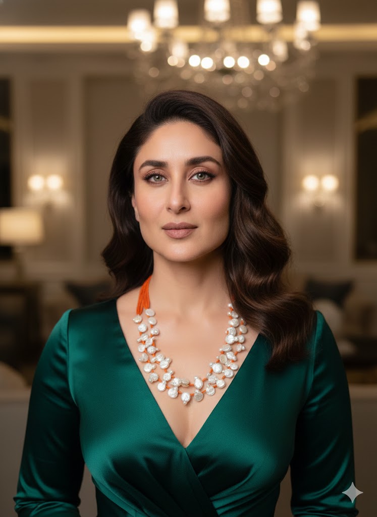 Elegant Pearl & Coral Beads Necklace for Women – Jewelry Online