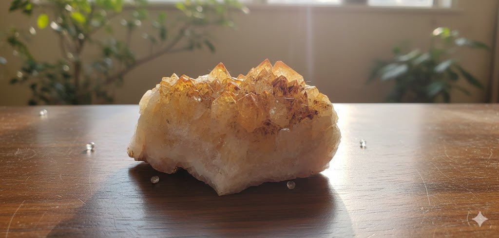Natural Citrine Cluster – 105Grams | Genuine Citrine Gemstone
