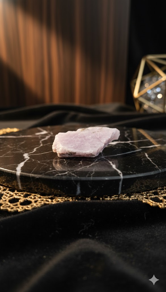Pink Kunzite Raw – Heart Healing Crystal for Love &amp; Emotional Balance 26.46 Gram