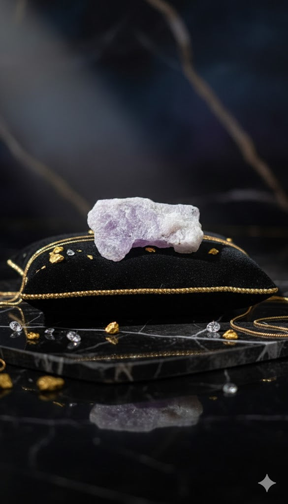 Pink Kunzite Raw – Crystal for Emotional Healing &amp; Calm Energy 31.60 Gram